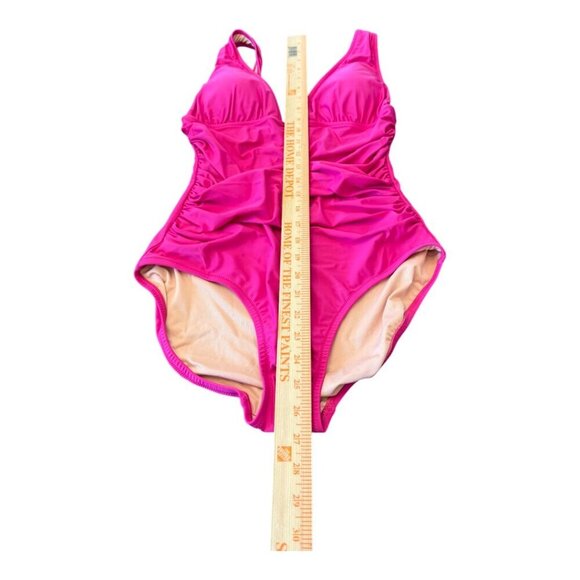 J. Crew Ruched V-Neck One Piece Suit Size 10 - Picture 3 of 8